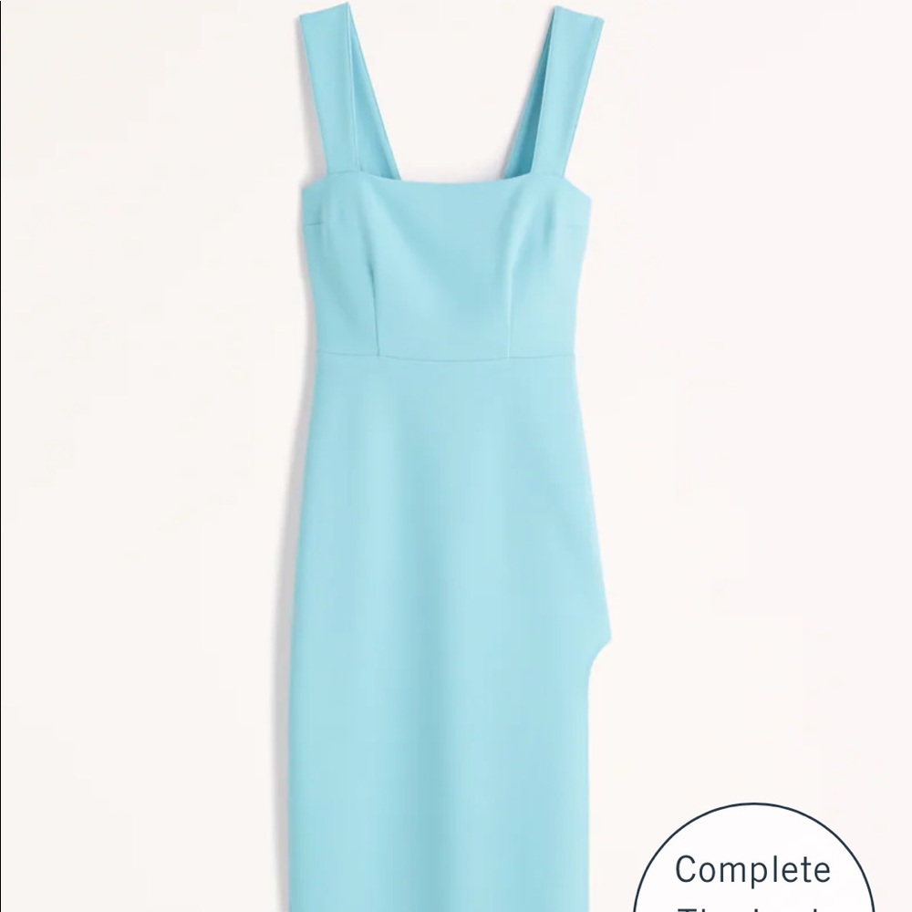 Abercrombie Wide Strap Slim Midi Dress